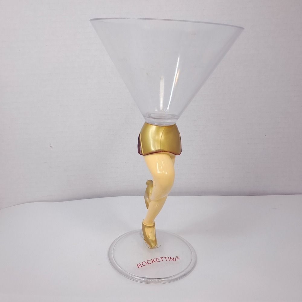 Rockettini RADIO CITY ROCKETTES Souvenir Martini Glass Plastic cup cocktail legs